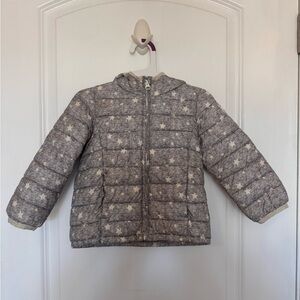 GAP Kids Gray Star Puffer Jacket